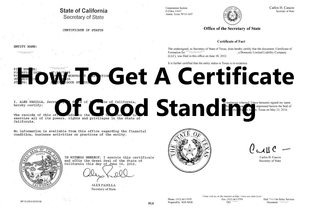 certificate of good standing